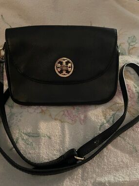 Black Leather Crossbody